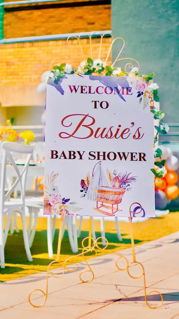 Elegant event decor with premium balloon arrangements and furniture